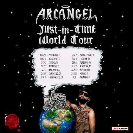 Arcángel 2026 tour poster