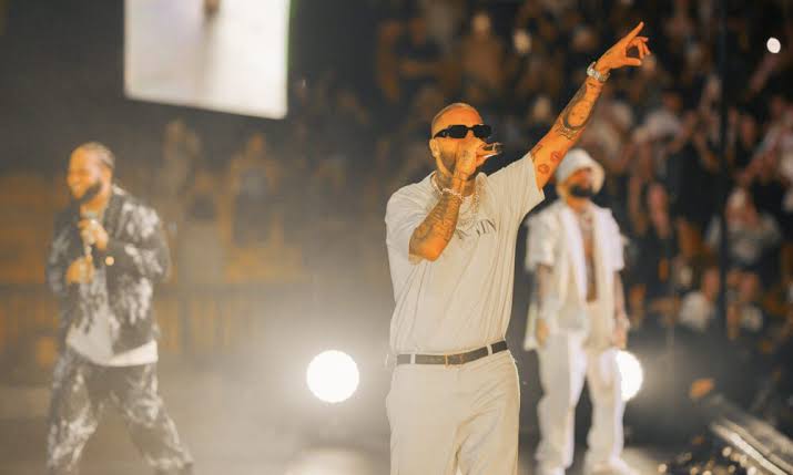 Arcángel performing live on stage